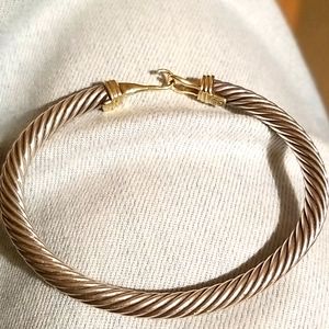 David Yurman 5mm 14k buckle bracelet